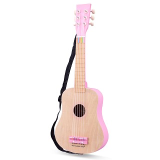 Toy guitar deluxe - natural/pink